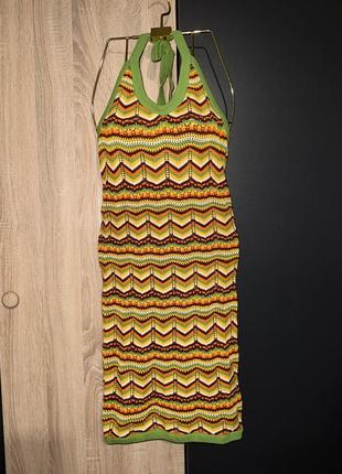 Платье вязаное французское бренд jennyfer размерная сетка в карусели2 фото