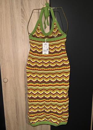 Платье вязаное французское бренд jennyfer размерная сетка в карусели5 фото
