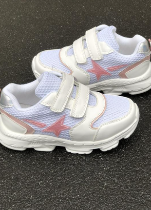 Белые кроссовки 32-37р. на девочку легкие кроссовки на каждый день