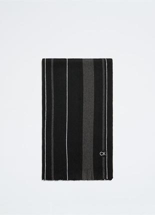 Новый шарф calvin klein ( ck tonal stripe scarf scarf ) с америки