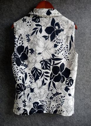 Женская льняная блуза рубашка 44 размера6 фото