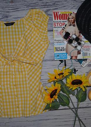 10/38/м фирменная женская стильная блузка блузка кантри клетка dorothy perkins