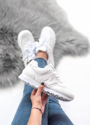 Шикарные кроссовки new balance в белом цвете (весна-лето-осень)😍