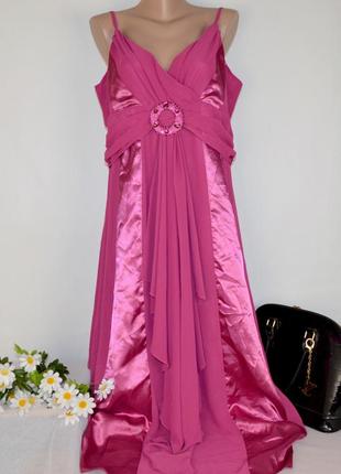 Нарядное вечернее макси платье сарафан klass collection бисер паетки камни этикетка1 фото