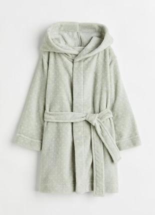 Теплый плюшевый халат для девочки от h&amp;m (сша)1 фото