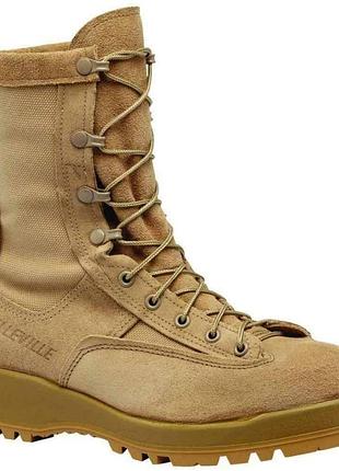 Берці армійські тактичні всесезонні belleville  gore tex military temperate weather army combat boot tan