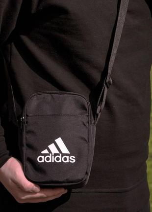 Барсетка adidas чорна чоловіча сумка на плече