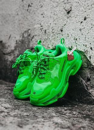 Мужские кроссовки triple-s green 40-41-42-43-44-45