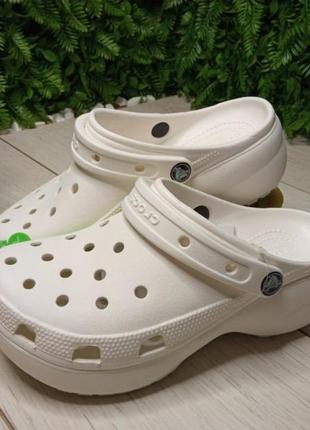 Крокси classic platform clog 5