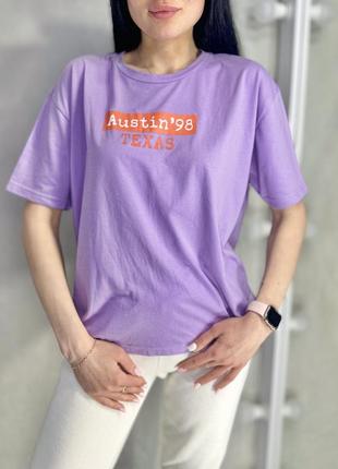 Лілова футболка zara oversized розпродаж