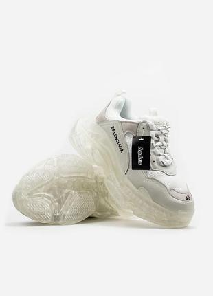 Мужские кроссовки  triple-s white 40-41-42-43-44