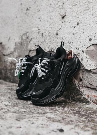 Мужские кроссовки triple-s black 40-41-42-43-44