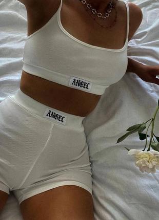Комплект "angel" с шортами-боксерами