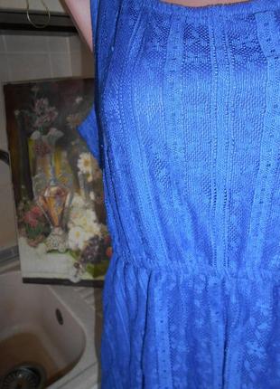 #кружевное васильковое платье #dorothy perkins#турция #большой размер 18 #6 фото