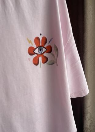 Розовая футболка zara2 фото
