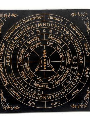 Класична таблиця для роботи з маятником 26*26*0,8 см. англійською