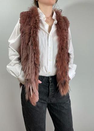 Жіноча  жилетка із натурального хутра oakwood