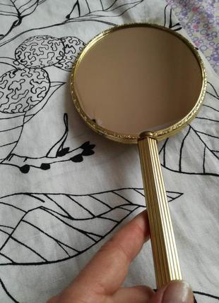 Винтажный набор зеркало и щетка