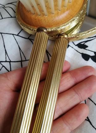 Винтажный набор зеркало и щетка