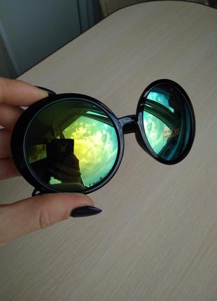 Распродажа! крутые круглые ретро зеркальные очки новые стильные5 фото