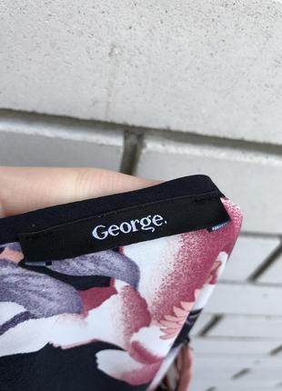 Цветочное платье,туника большой размер,балатал george6 фото