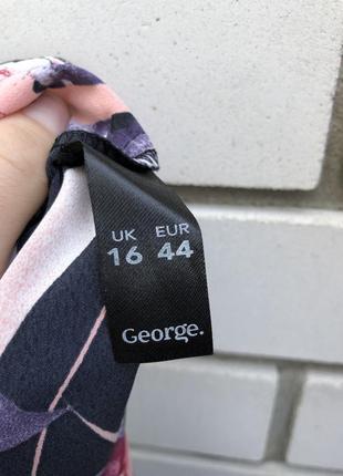 Цветочное платье,туника большой размер,балатал george2 фото