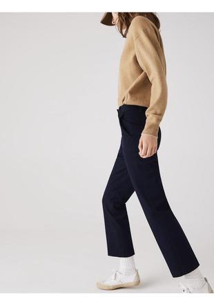 Брюки lacoste штани чіноси вкорочені сині бренд оригінал зі стрілами2 фото