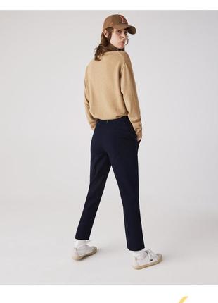 Брюки lacoste брюки чинос укороченные синие бренд оригинал со стрелами3 фото