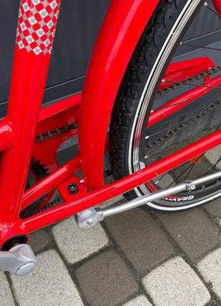 Електровелосипед paola 28" red fox cubic-bike 500 w 10 ah 48v panasonic7 фото