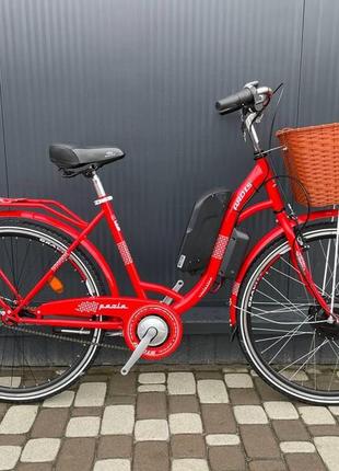 Електровелосипед paola 28" red fox cubic-bike 500 w 10 ah 48v panasonic2 фото