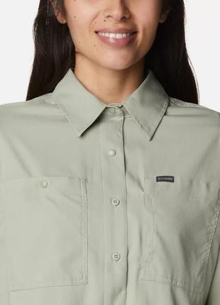 Женская рубашка с длинным рукавом silver ridge utility columbia sportswear4 фото