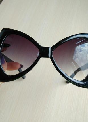 Распродажа! красивые крутые солнцезащитные очки черные новые стильные бант4 фото