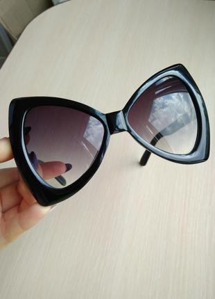 Распродажа! красивые крутые солнцезащитные очки черные новые стильные бант