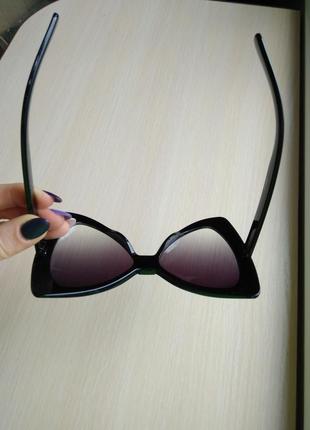 Распродажа! красивые крутые солнцезащитные очки черные новые стильные бант5 фото
