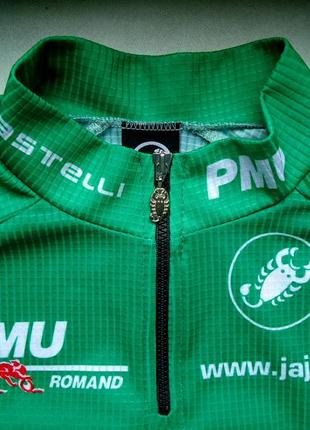 Велофутболка джерсі castelli pmu romand jersey vintage оригінал (m)4 фото