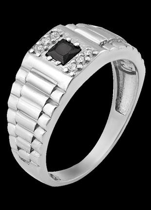 Мужское кольцо из серебра1 фото