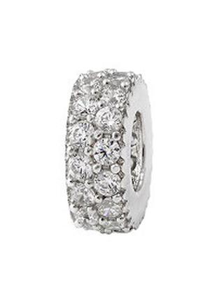 Шарм срібний з камінням