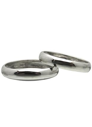 (пара) обручальные серебряные кольца "классик"