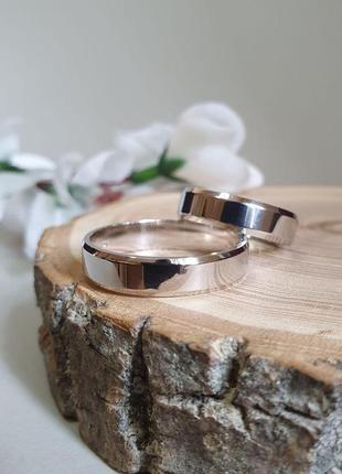 Серебряное обручальное кольцо