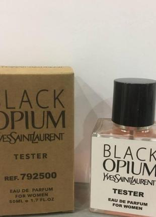 Тестер yves saint laurent black opium 50 ml, ив сен лоран блек опиум