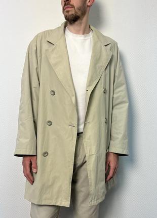 Тренч двубортный плащ пальто винтаж vintage1 фото