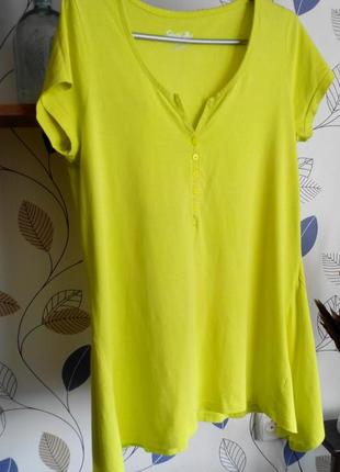 Лимонная футболка-туника simplybe