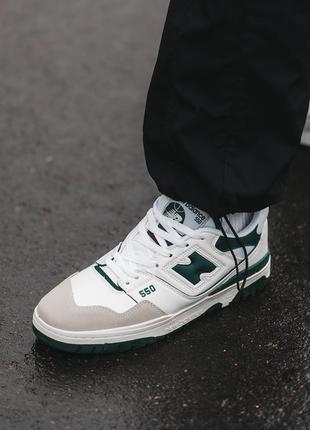 Мужские кроссовки new washed 550 white green 41-42-43-44-45
