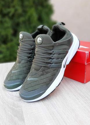 Мужские  кроссовки цвета хаки nike presto🆕 кроссовки спортивного стиля9 фото