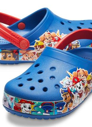 Дитячі сині сабо crocs kids’ fun lab paw patrol™ band clog