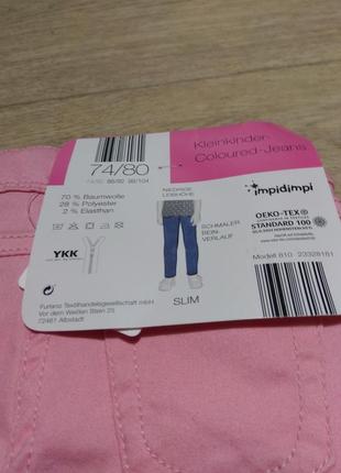 Яркие джинсы-слим для малышки от impidimpi6 фото