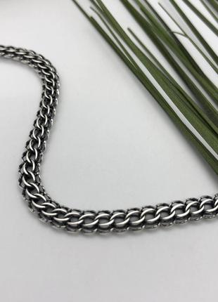 Серебряная цепочка плетения питон4 фото