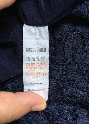 Коротке мереживне плаття на тонких бретелях від missguided 10 р4 фото