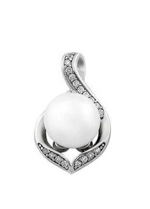Срібний кулон з перлиною