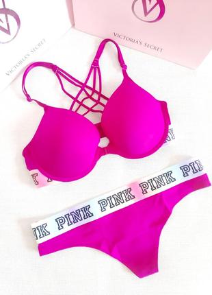 Трусики victoria's secret pink стринги victoria's secret pink3 фото